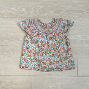 Mini Boden Colorful Floral Kids Blouse